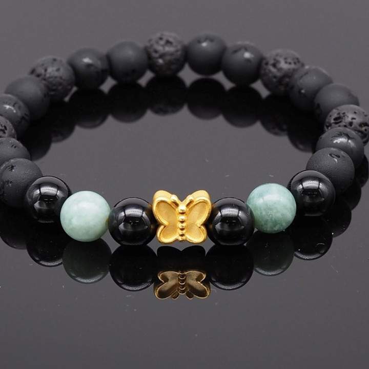 真金蝴蝶吊坠 | Anya 系列 | 奢华珠宝