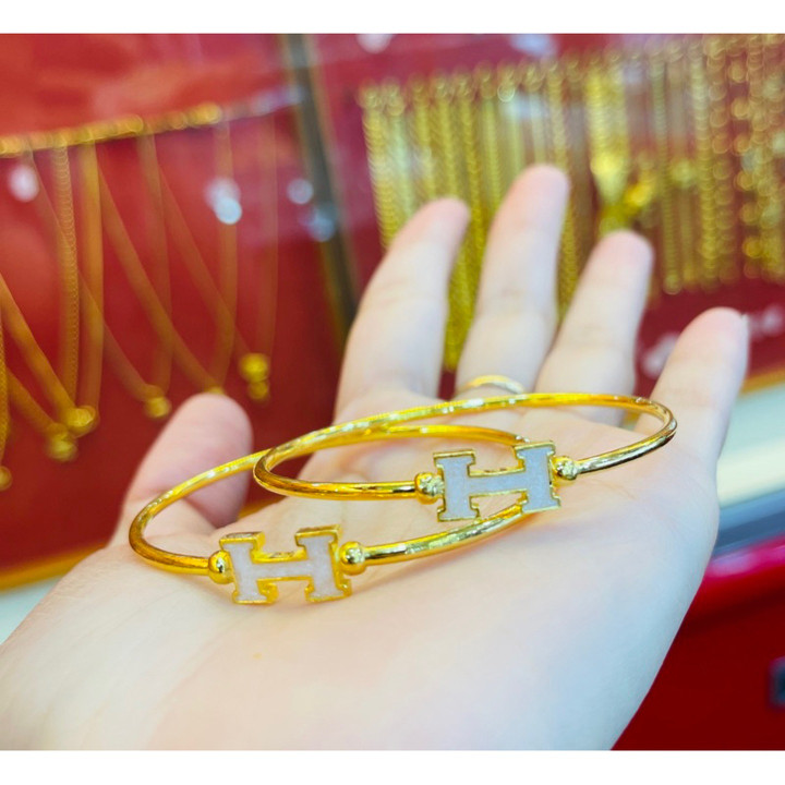 纯金双色手镯 | KMDGOLD | 含保修卡