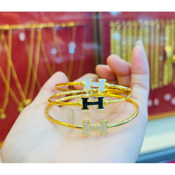 纯金双色手镯 | KMDGOLD | 含保修卡