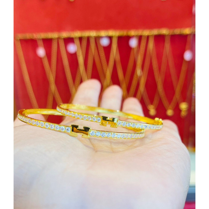 纯金双色手镯 | KMDGOLD | 含保修卡