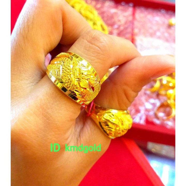 纯24K金龙形戒指 - KMDGold