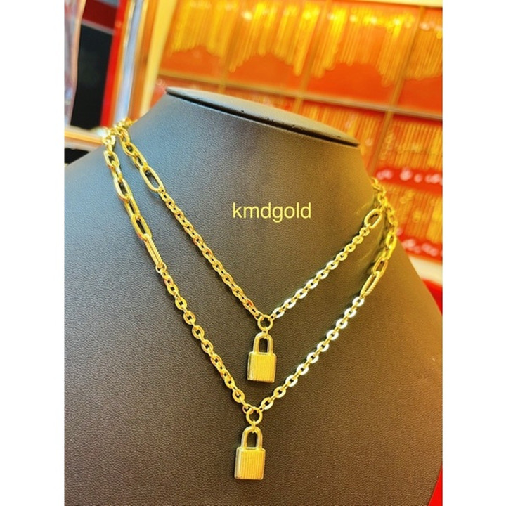 KMDGold 出品的正品 1 泰铢金项链