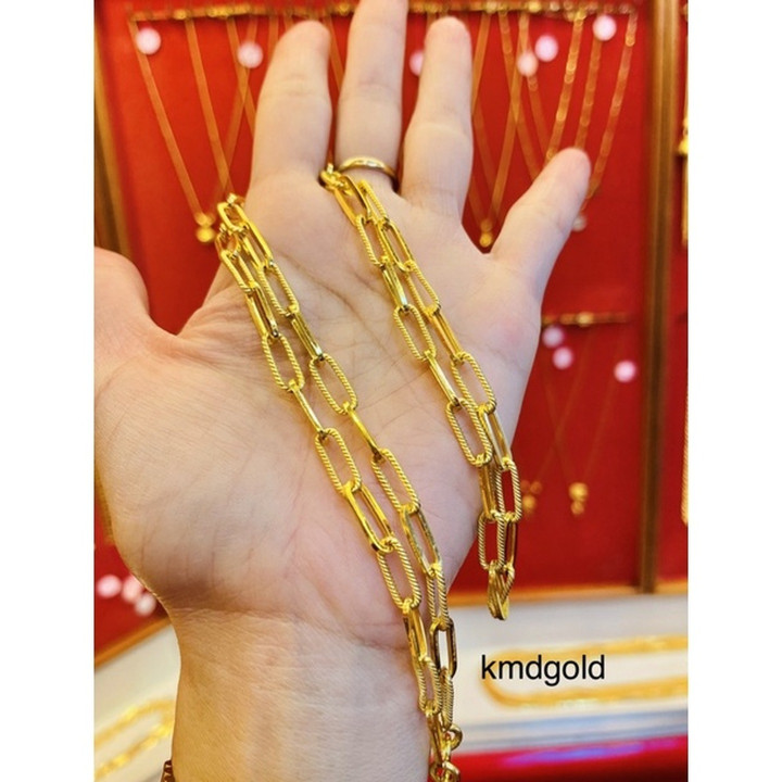 KMDGold 出品的正品 1 泰铢金项链