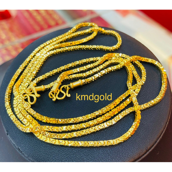 Genuine 1 Baht Gold Necklace by KMDGOLD