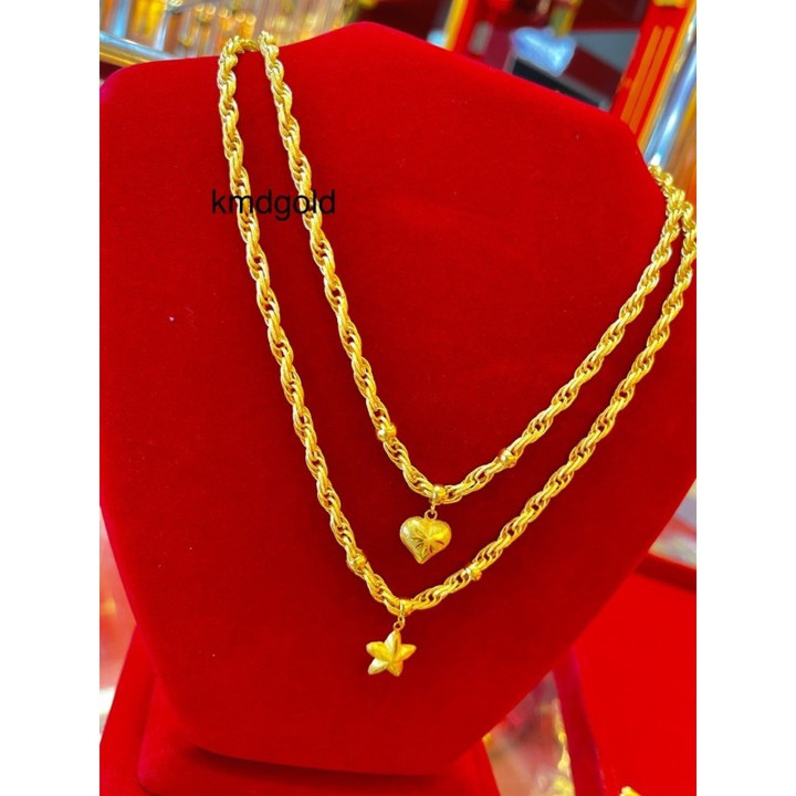 Collier en or pur à 96,5 % | Pendentif design tendance