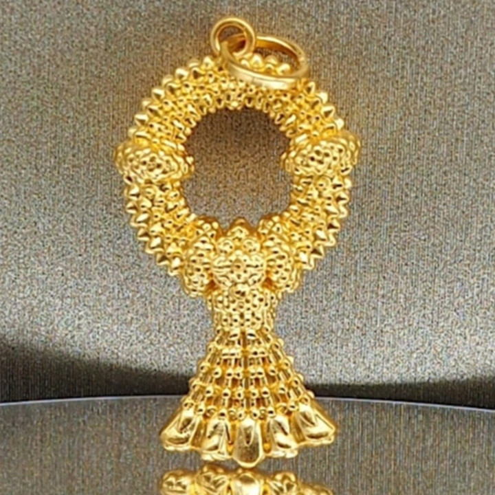 Gold Anya Steering Wheel Pendant | 99.9% Pure, Luxurious Style