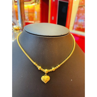 正品耀华力1泰铢金吊坠项链