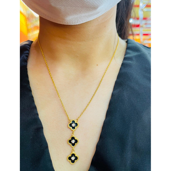 Halskette aus 96,5 % reinem Gold | Integrierter Anhänger