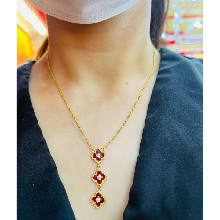 Halskette aus 96,5 % reinem Gold | Integrierter Anhänger