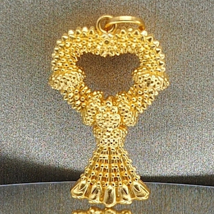 Gold Anya Steering Wheel Pendant | 99.9% Pure, Luxurious Style