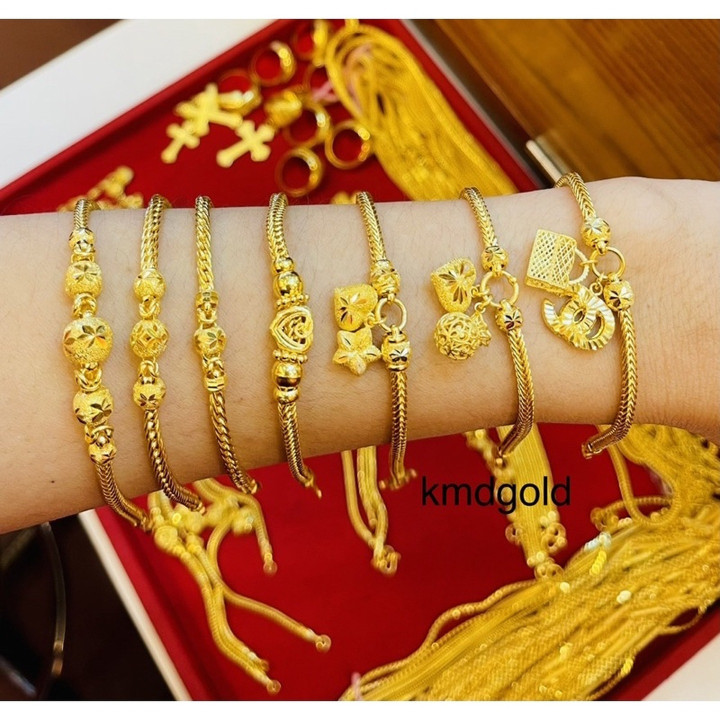 Genuine Gold Bracelet (2 Salung) - KMDGold Design