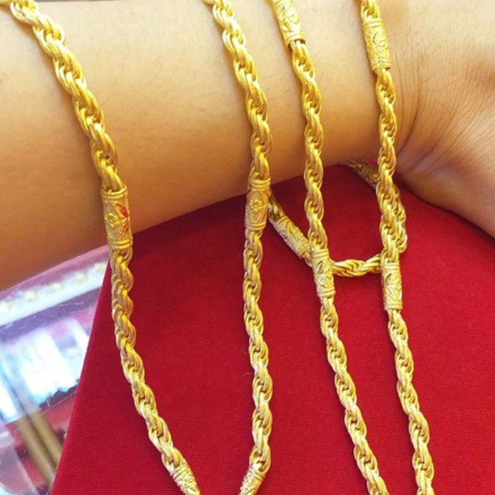 Véritable collier en or 1 baht - KMDGold