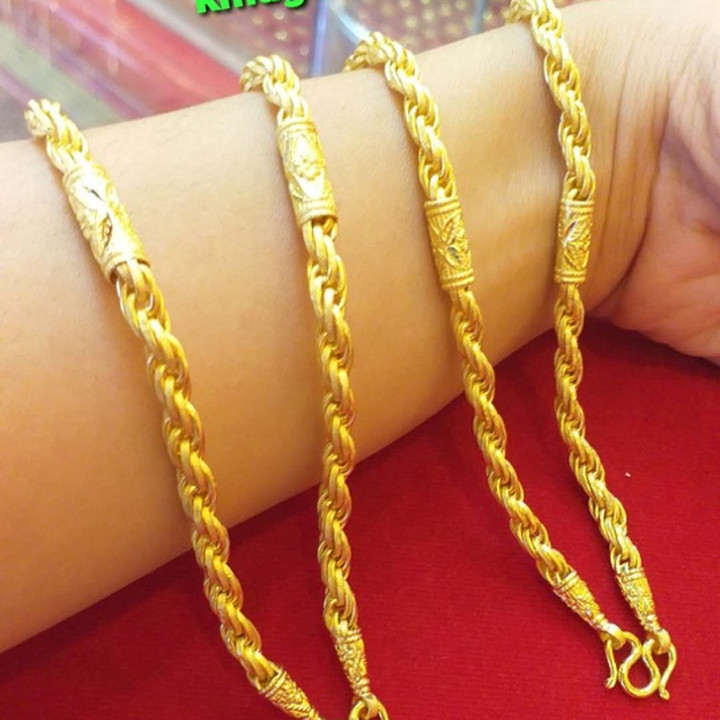 Véritable collier en or 1 baht - KMDGold