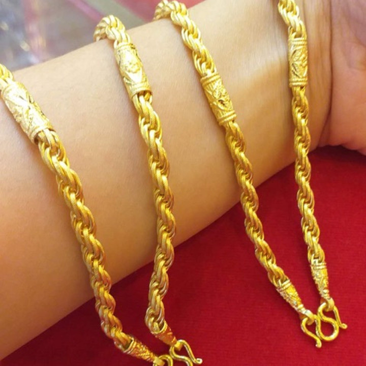 Véritable collier en or 1 baht - KMDGold