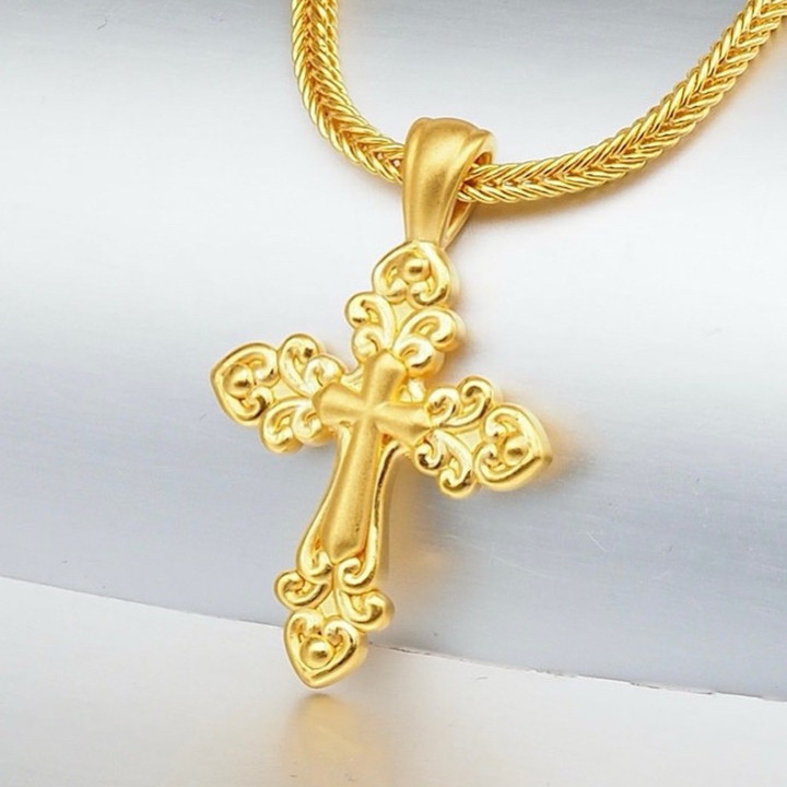 Holy Bible & Cross Pendant | .999 Fine Gold