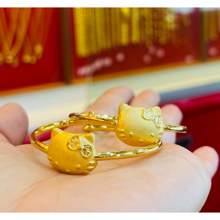 儿童金手镯 | 14K 真金 | 含保修卡