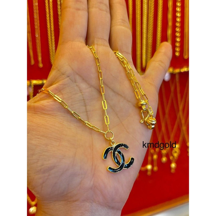 Solid Gold (1 Baht) Necklace by KMDGold