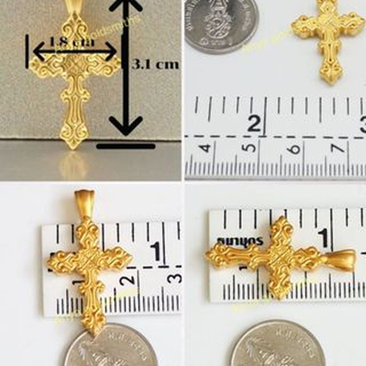 Holy Bible & Cross Pendant | .999 Fine Gold