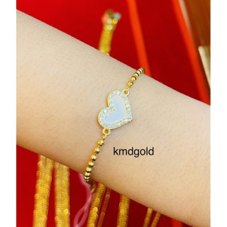 Genuine White Gold 2-Salung Bracelet by KMDGold
