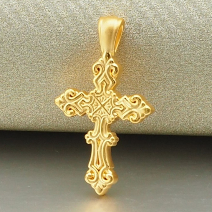 Holy Bible & Cross Pendant | .999 Fine Gold