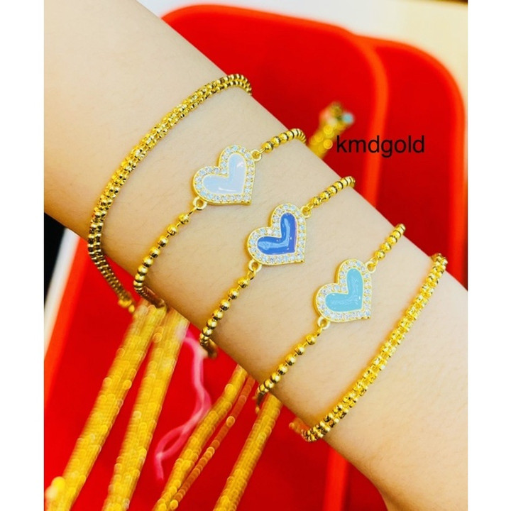 Genuine White Gold 2-Salung Bracelet by KMDGold