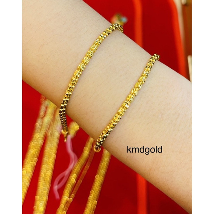 Genuine White Gold 2-Salung Bracelet by KMDGold