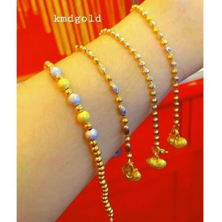 Genuine White Gold 2-Salung Bracelet by KMDGold