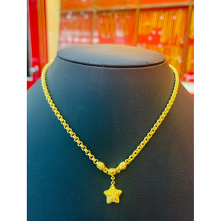 96.5%纯金项链 - KMDGold吊坠设计