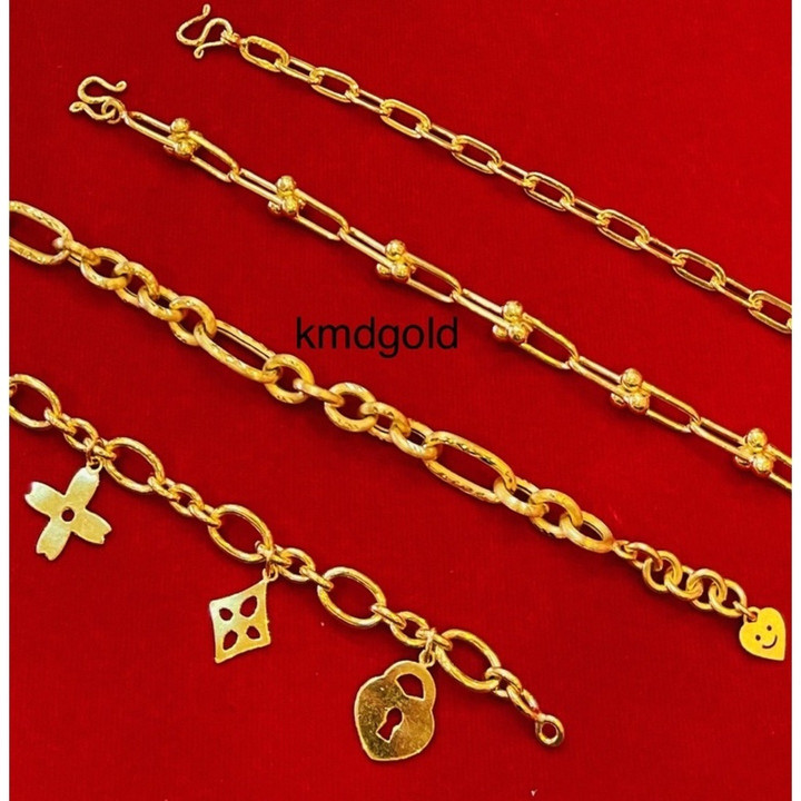 Solid Gold 1 Baht Bracelet - KMDGold