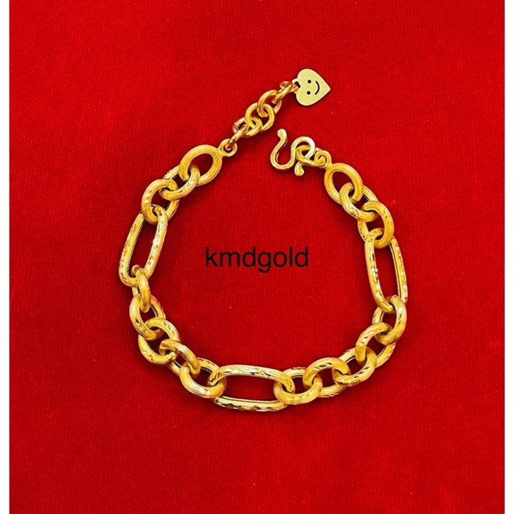 Solid Gold 1 Baht Bracelet - KMDGold