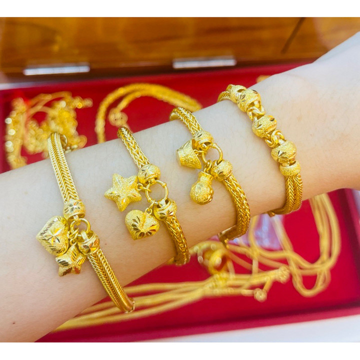 Genuine 1 Baht Gold Bracelet - KMDGold Fashion Jewelry