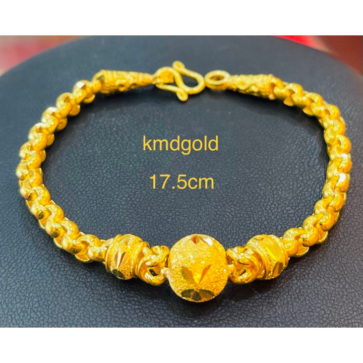 Genuine 1 Baht Gold Bracelet - KMDGold Fashion Jewelry